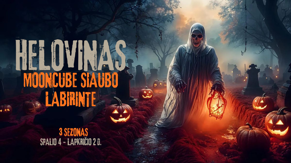 Mooncube siaubo labirintas Vilniuje – Helovino pramoga
